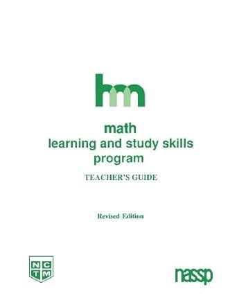 math teachers guide hm learning and study skills program hm study skills PDF