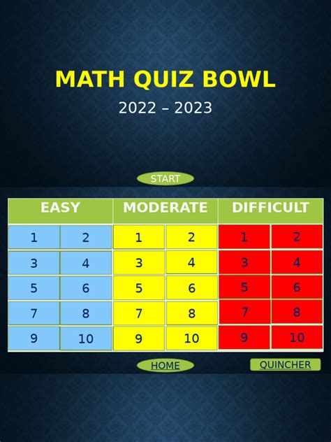 math-quiz-bowl Ebook Kindle Editon