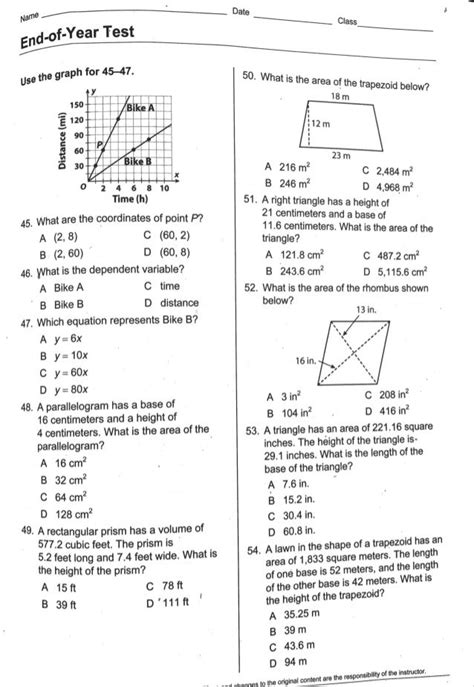 math7 math 7 honors spring break packet 2014 2015 answers PDF Doc
