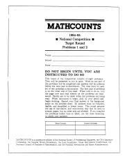 mathcounts national target round problems solutions Epub