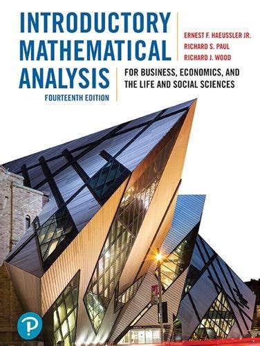 mathematical analysis for bussiness and economics Reader