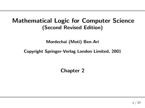 mathematical logic for computer science mathematical logic for computer science Epub