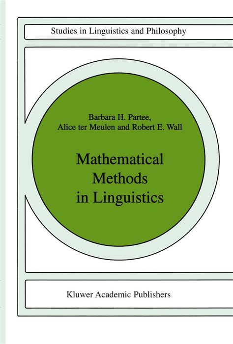 mathematical methods in linguistics studies in linguistics and philosophy Epub