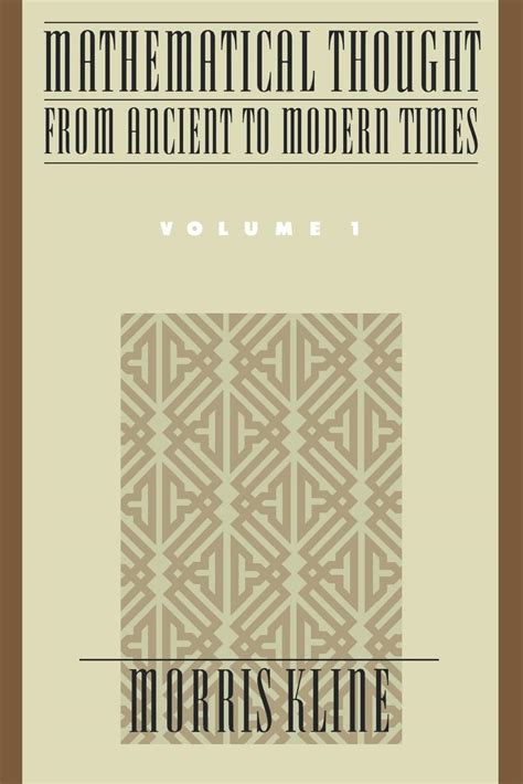 mathematical thought from ancient to modern times vol 1 Epub