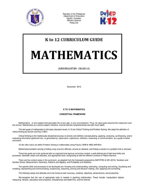 mathematics 5 k12 mathematics Reader