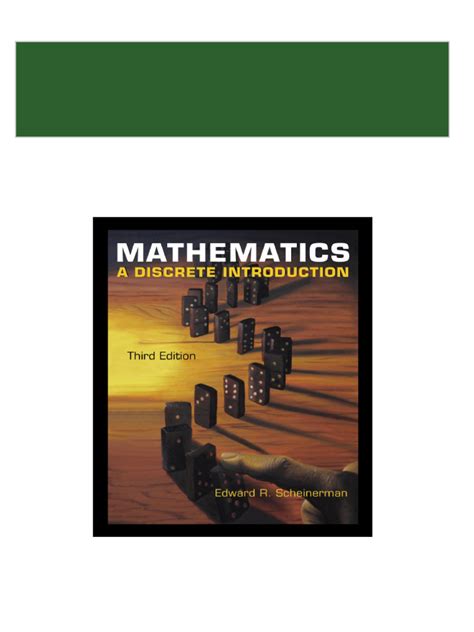 mathematics a discrete introduction Ebook Reader