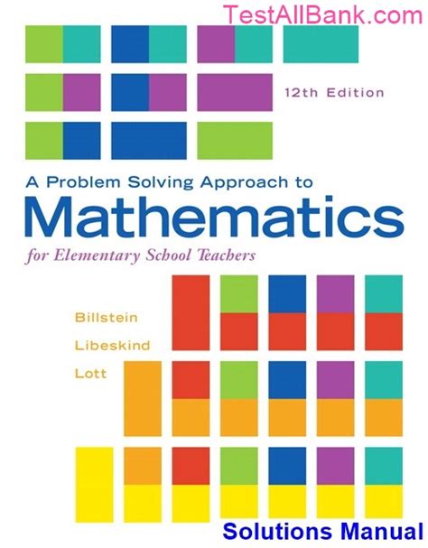 mathematics activities for elementary school teachers problem solving approach to mathematics PDF