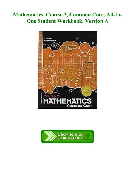 mathematics common core course 1 all in one student workbook version a Doc