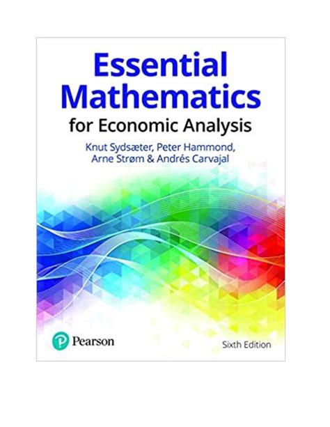 mathematics for economic analysis hammond Ebook Reader