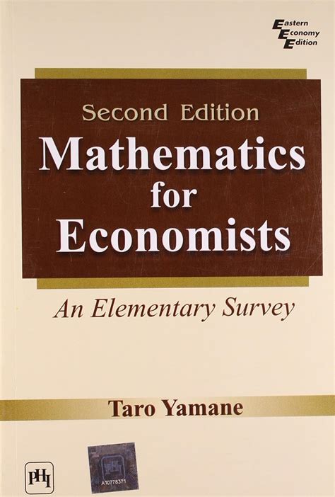 mathematics for economists an elementary survey Doc