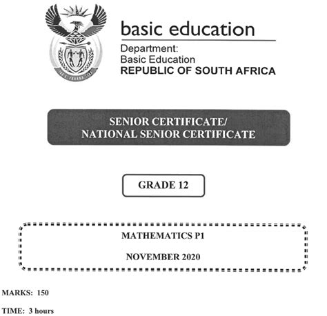 mathematics grade 12 past papers PDF