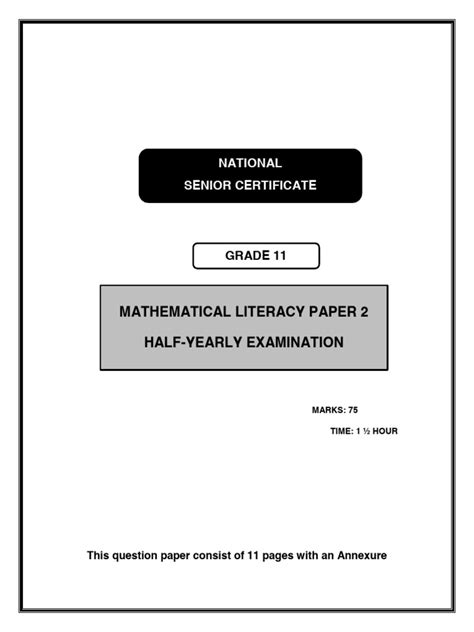 mathematics literacy paper 2 Epub