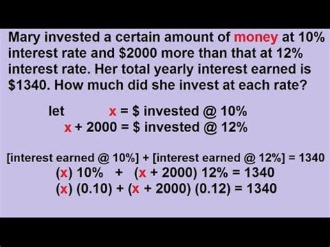 mathematics of investment problems with solutions