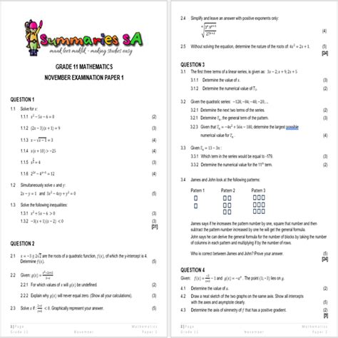 mathematics paper1 november 2014 grade11 PDF Kindle Editon