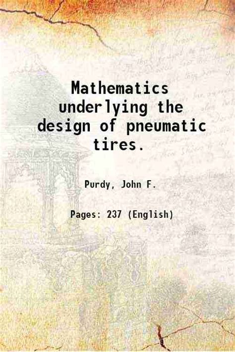 mathematics underlying the design of pneumatic tires PDF