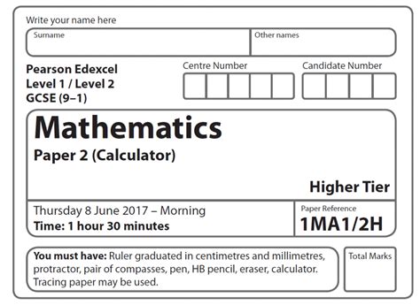 maths calculator paper 2015 edexcel mark scheme PDF Epub