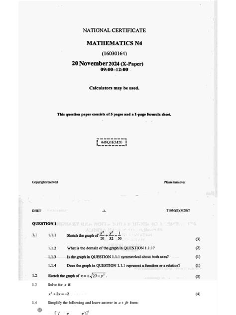 maths n4 exam papers PDF