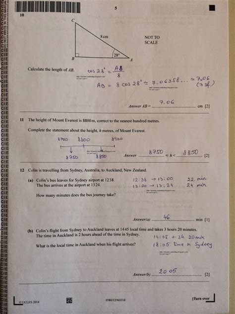 maths paper n1 2014 Kindle Editon