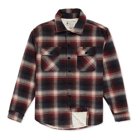 matix flannel shirt jacket