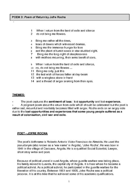 matric poetry study guide Kindle Editon