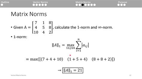 matrix norm calculator