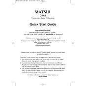 matsui 1409t quick manual user guide Doc