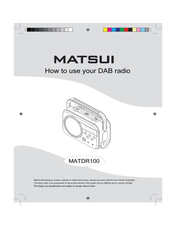 matsui matdr100 user guide Kindle Editon