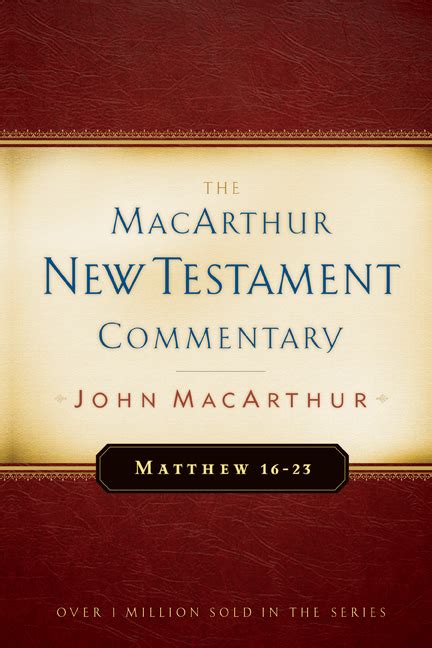 matthew 16 23 the macarthur new testament commentary Doc