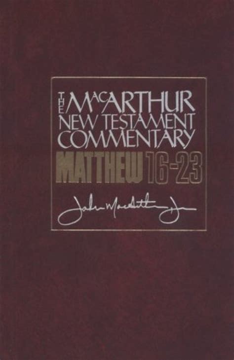 matthew 16 23 the macarthur new testament commentary Doc