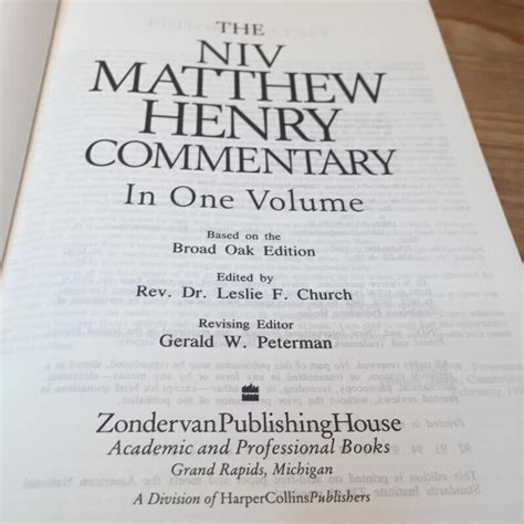 matthew henrys commentary one volume Reader