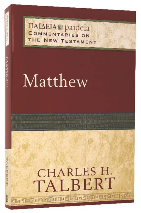 matthew paideia commentaries on the new testament Kindle Editon