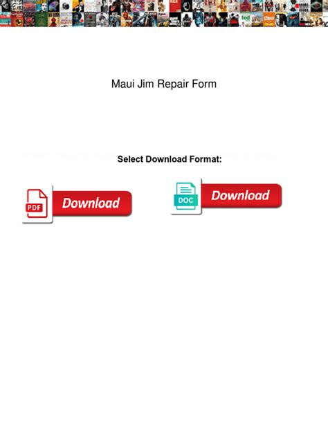 maui jim repair department pdf Reader