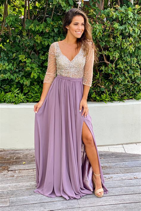 mauve dresses