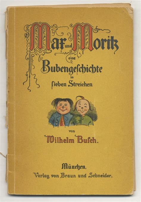 max und moritz eine bubengeschichte in sieben streichen vollstÃ¤ndige und kolorierte fassung wilhelm busch Reader