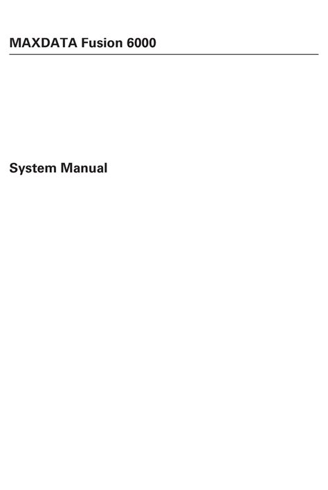 maxdata 299042 switches owners manual PDF