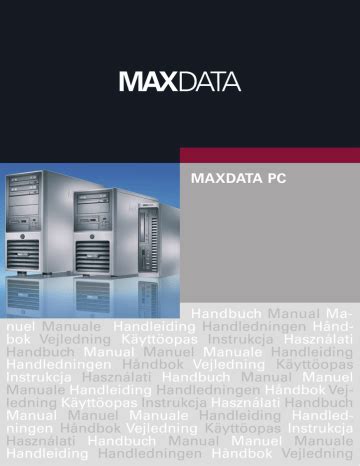 maxdata storage owners manual PDF