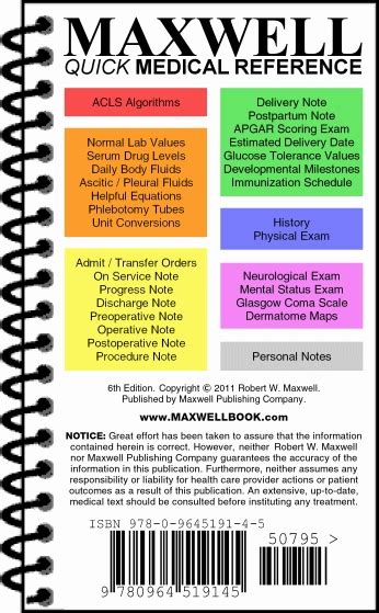 maxwell quick medical reference PDF