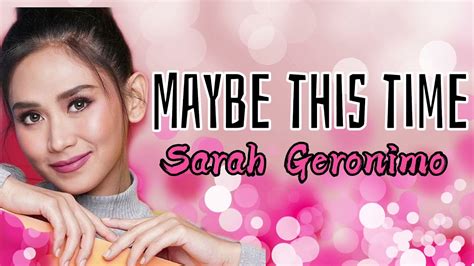 maybe this time sarah geronimo