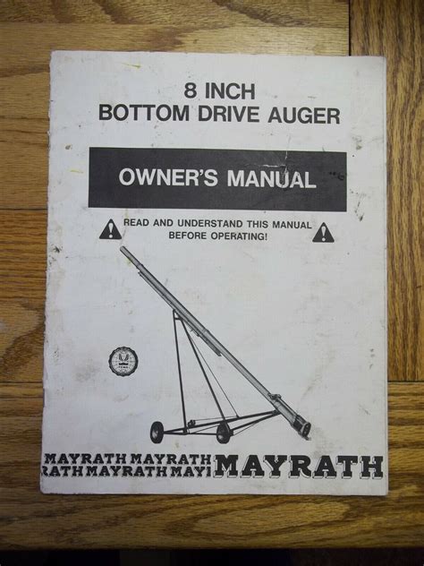 mayrath auger manual pdf Kindle Editon