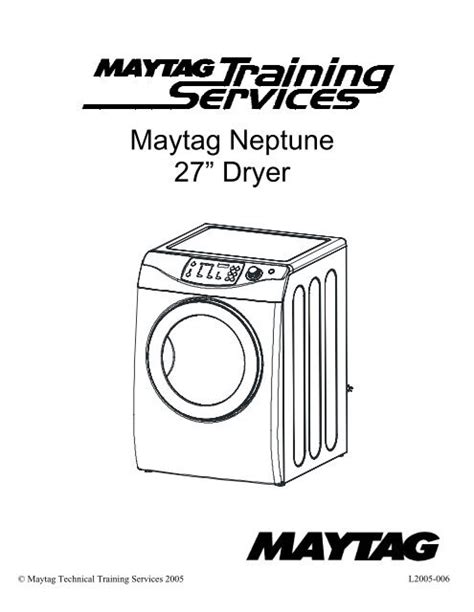 maytag neptune dryer instruction manual Kindle Editon