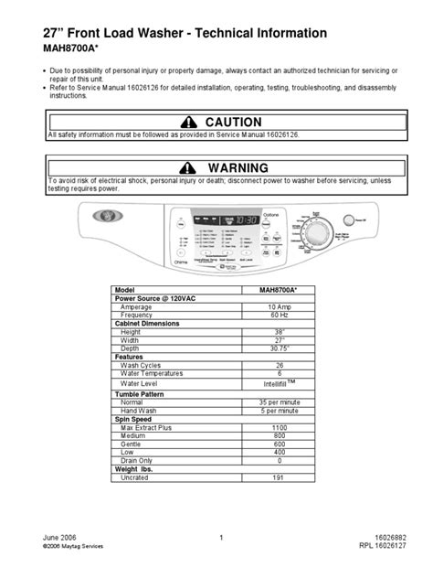 maytag service manual Kindle Editon