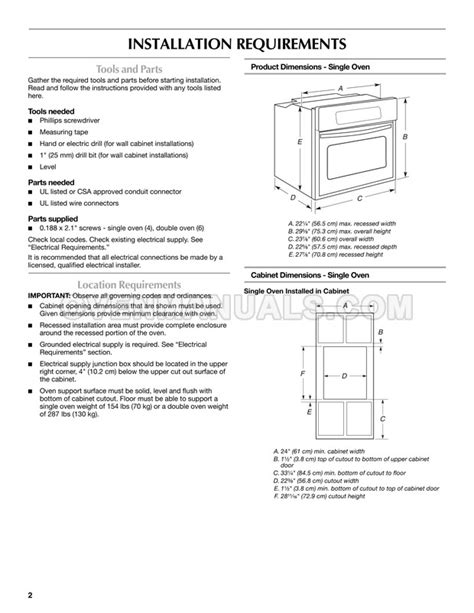 maytag wall oven installation instructions Kindle Editon