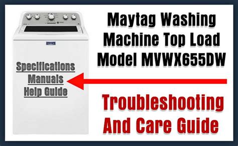 maytag washing machine repair manuals PDF