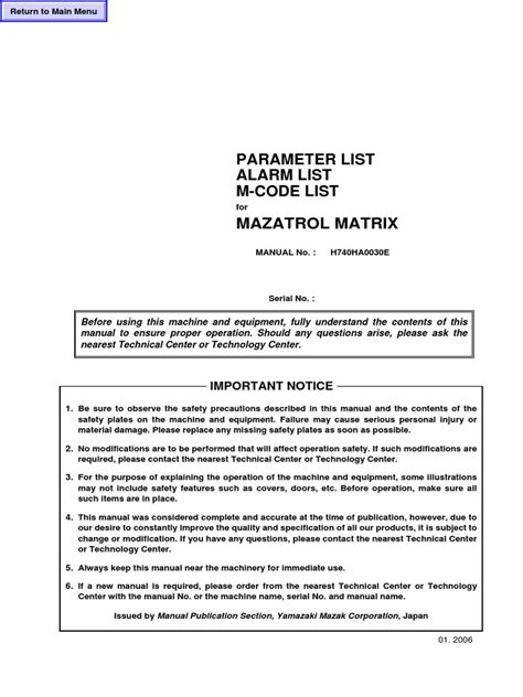 mazak alarm code pdf Epub