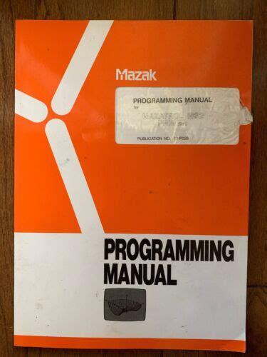 mazak m32 eia programming manual Reader