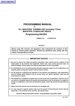 mazatrol 640t programming manual Epub