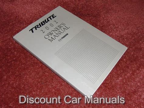 mazda 2002 tribute owners manual Reader