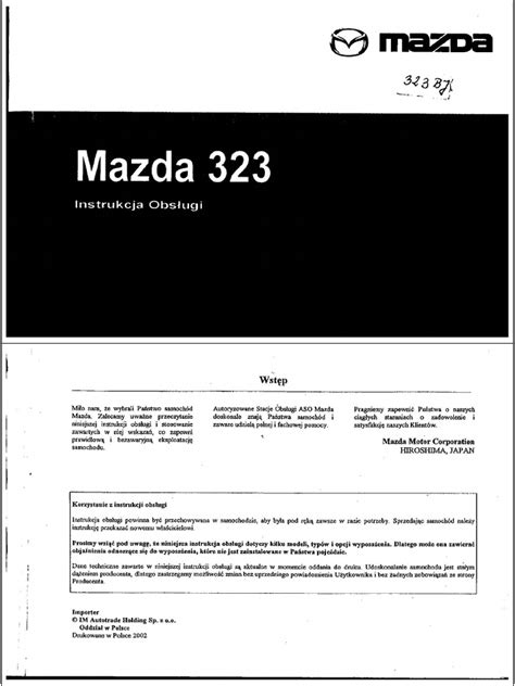 mazda 323f bj user manual Kindle Editon