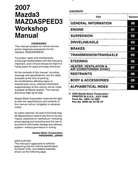 mazda 3i manual pdf Reader