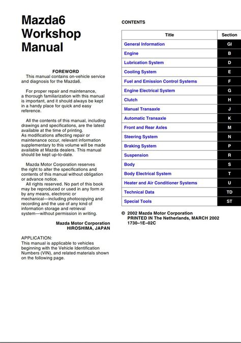 mazda 6 instruction manual pdf Reader